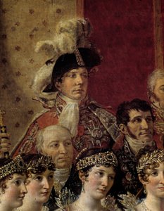 Obrzęd Napoleona. Szczegół przedstawiający Pauline Bonaparte (Księżniczka Borghese autorstwa Jacques Louis David