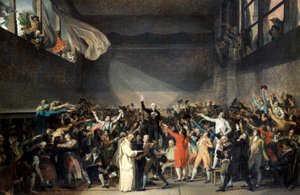 Przysięga na korcie tenisowym, 20 czerwca 1789 r. autorstwa Jacques Louis David