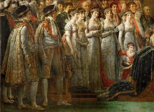 Koronacja cesarza Napoleona I Bonaparte ... autorstwa Jacques Louis David
