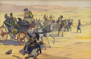 Napoleon Bonaparte i jego wojska na pustyni autorstwa Jacques Marie Gaston Onfray de Breville (Job)