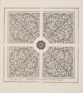 Projekt dla Parter, z Theater des Plans et Jardinages, wyd. 1652 (rycina)