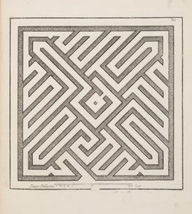 Projekt dla Parter, z Theater des Plans et Jardinages, wyd. 1652 (rycina)