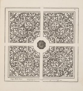 Projekt dla Parter, z Theater des Plans et Jardinages, wyd. 1652 (rycina)
