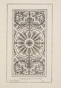 Projekt dla Parter, z Theater des Plans et Jardinages, wyd. 1652 (rycina)