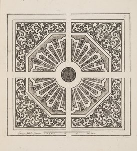Projekt dla Parter, z Theater des Plans et Jardinages, wyd. 1652 (rycina)
