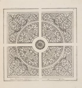 Projekt dla Parter, z Theater des Plans et Jardinages, wyd. 1652 (rycina)