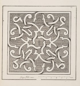Projekt dla Parter, z Theater des Plans et Jardinages, wyd. 1652