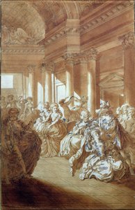 „Zwróci ci czystego i czystego mężowi”, scena z IV aktu „Wesela Figara” Pierre-Augustina Carona de Beaumarchais (1732-99) 1785