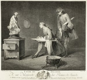 Lekcja rysunku autorstwa Jacques Philippe Le Bas