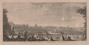 Zamek Fontainebleau i ogrody. autorstwa Jacques Rigaud
