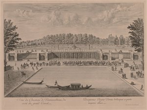 Chateau Fontainebleau od Canal Grande. autorstwa Jacques Rigaud