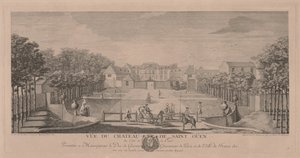 Chateau Saint Ouen z Dworu autorstwa Jacques Rigaud