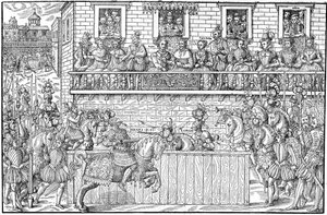 Turniej, w którym Henri II zostaje śmiertelnie ranny, 1559