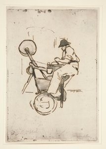Le r?mouleur (Ostrzał) autorstwa Jacques Villon