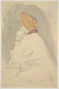 Siedząca kobieta autorstwa Jacques Villon