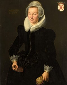 Portret Grietje Adriaensdra Grootesa (1588-1624) autorstwa Jacques Waben (attributed to)