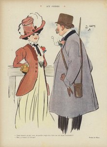 Na wyścigach. Ilustracja do Le Rire