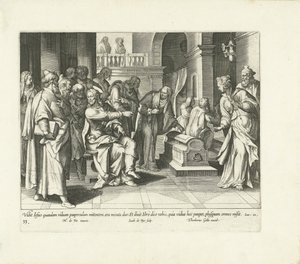 Hojność biednej wdowy Vita, passio et resvrrectio Iesv Christi (tytuł serii) Życie, męka i zmartwychwstanie Chrystusa (tytuł serii) autorstwa Jacques de Bie