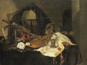 Martwa natura Vanitas autorstwa Jacques de Claeuw