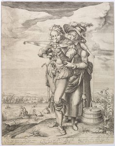 Kusznik i Mleczarka, ok. 1930 r. 1610. autorstwa Jacques de Gheyn the Younger