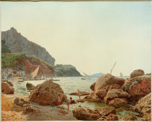 Wielka Marynarka Wojenna na wyspie Capri autorstwa Jakob Alt