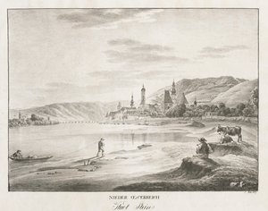 Dolna Austria, miasto Stein, 1819. autorstwa Jakob Alt