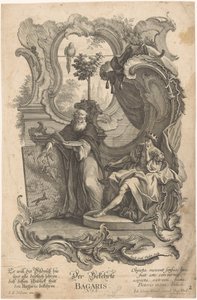 Bagaris nawrócony Der Bekehrte Bagaris (tytuł na obiekcie) Apelles i Bagaris (tytuł serii) autorstwa Jakob Gottlieb Thelott