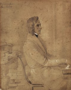 Fryderyk Chopin przy fortepianie. autorstwa Jakob Götzenberger