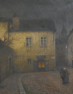 Róg ulicy w Pradze, ok. godz. 1900