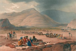 „Wieś Urghundee”, ok. 1839 (litografia, przyciemniana)