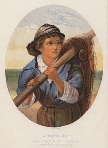 Fisher Boy (kolorowa litografia) autorstwa James (after) Drummond