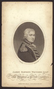 James Hawkins-Whitshed, brytyjski admirał (grawerowanie)