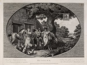 Polowanie, grawerowane przez Roberta Pollarda (1755-1838)