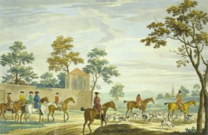 Wychodząc rano, grawerowane przez P.C. Canot (kolorowy grawer) autorstwa James (after) Seymour