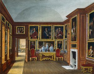 Galeria Admirałów, Grawer Daniel Havell (1785-1826), wg projektu Jamesa Stephanoffa (ok. 1788-1874), Z dziejów rezydencji królewskich