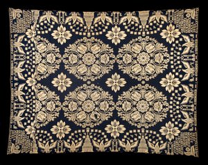 Rolnictwo i Producenci Podwójna Narzuta Z Płótna, ca. 1821-1828 (wełna i bawełna) autorstwa James (attr.to) Alexander
