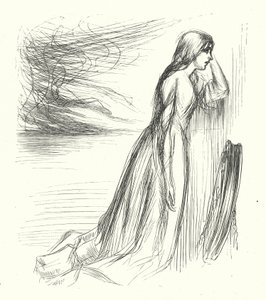 „Opuścił swój dom” (grawerowanie) autorstwa James Abbott McNeill (after) Whistler