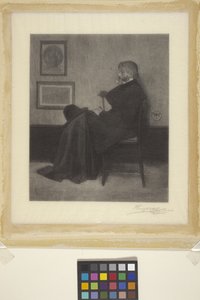 Thomas Carlyle (drzeworyt) autorstwa James Abbott McNeill (attr.to) Whistler