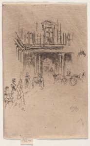 Róg Palais Royal. autorstwa James Abbott McNeill Whistler
