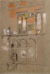 Dziedziniec Wenecki, autorstwa James Abbott McNeill Whistler