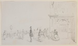 Grupa postaci na esplanadzie, 1857. autorstwa James Abbott McNeill Whistler