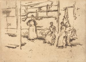Po sprzedaży, Hounsditch, ok. 1930 r. 18861888. autorstwa James Abbott McNeill Whistler