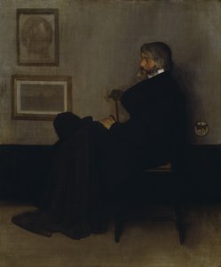 Aranżacja w odcieniach szarości i czerni, nr 2: Portret Thomasa Carlyle