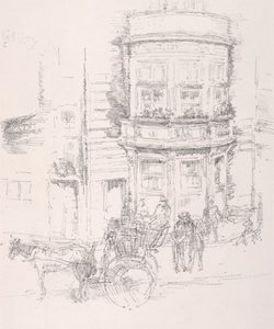 Tył Teatru Gaiety. autorstwa James Abbott McNeill Whistler