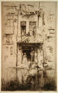 Balkon, Amsterdam autorstwa James Abbott McNeill Whistler