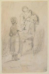 Fryzjer w Moguncji, 1858. autorstwa James Abbott McNeill Whistler