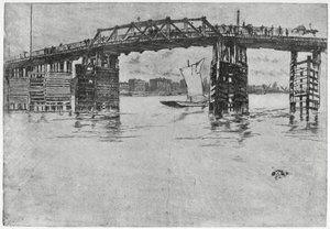 Battersea Bridge, Londyn, XIX w. 1904. autorstwa James Abbott McNeill Whistler