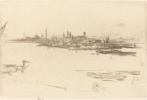 Battersea: Świt, 1875. autorstwa James Abbott McNeill Whistler