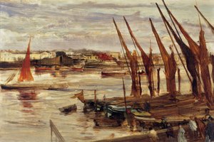 Zasięg Battersea, ok. 1863 r. autorstwa James Abbott McNeill Whistler