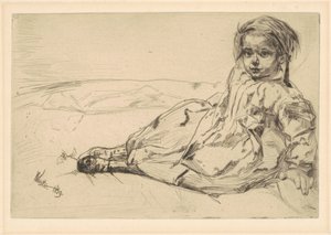 Bibi Valentin, 1859. autorstwa James Abbott McNeill Whistler